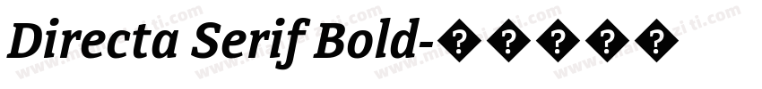 Directa Serif Bold字体转换